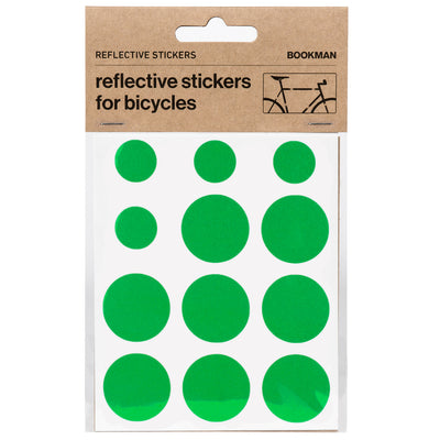 Reflekterande runda klistermärken i förpackning#color_green