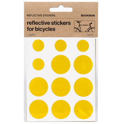 Reflekterande runda klistermärken i förpackning#color_yellow