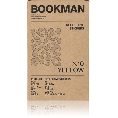 Reflekterande leopard klistermärken i 10-pack förpackning#color_yellow